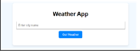 Weather App - Search Interface